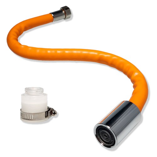 제로리빙 간편 결속 각도조절 수도꼭지 연장 호스, 1개, 46.8cm