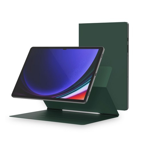 GSB 갤럭시탭 S8울트라 마그네틱 자석 북커버 케이스, 미드나잇그린
