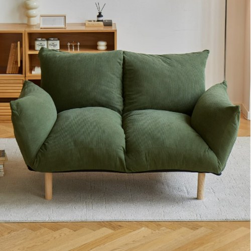 polalis 모던한 소파베드 접이식침대 쇼파침대 1인 2인 소파 슬라이딩 쇼파 침대형, 코듀로이 면, 다크그린