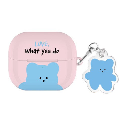 스윗베어 버즈 시리즈 하드 케이스 키링 세트, 스윗베어-블루, 버즈3/버즈3프로(공용)