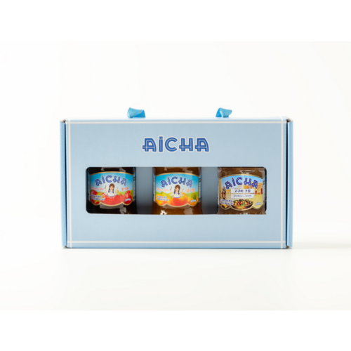 아이샤 3종 잼 선물세트 (레몬잼or고구마크림 중 택1), 딸기잼 살구잼 고구마크림, 1세트, 1320g