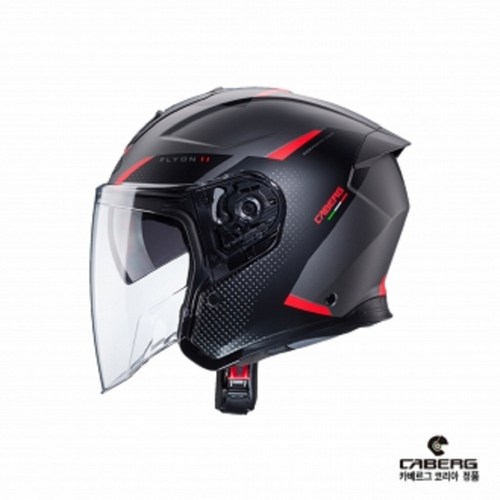 카베르그 플라이언2 보스 무광그레이 블랙레드 오토바이 오픈페이스 헬멧, L