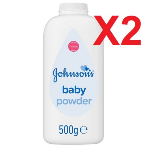 존슨즈 베이비 파우더 오리지널 대용량 500g 2 팩 JOHNSON'S Baby Powder, 2개