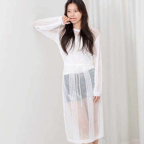 비치원피스그물망사