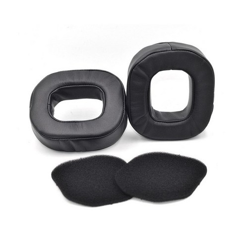 이어캡 로지텍 아스트로 A40 A50 1 쌍 고탄성 인조 가죽 보호용 헤드셋 쿠션 교체 귀마개 패드, 전용 가죽 이어패드 1쌍(:2개)