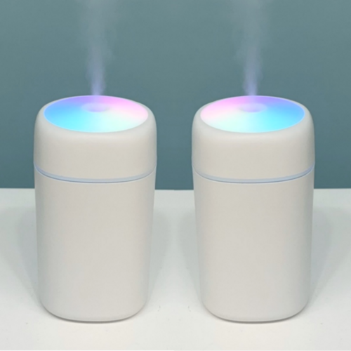 텐투투니 비비드 미니 가습기 USB 초음파 휴대용 탁상용 차량용, 2개, 화이트, BJS-01