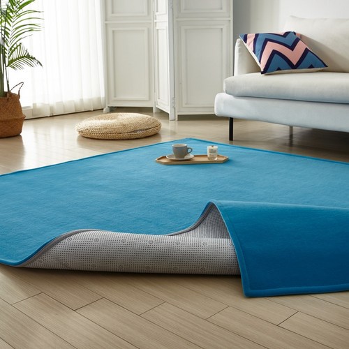 깔끔한 비비드 컬러 물세탁 가능 모노 러그 거실 인테리어 카페트 중형 대행 특대형 캠핑