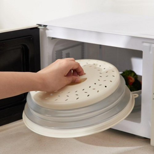 LifeVivo 2 in 1 폴딩 렌지 용기 커버, 아이보리, one size, 1개