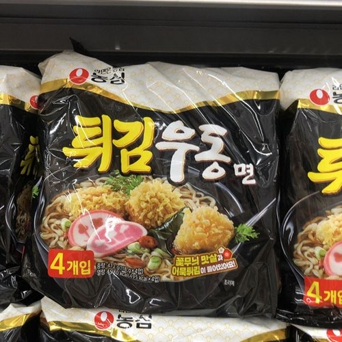 농심튀김우동면