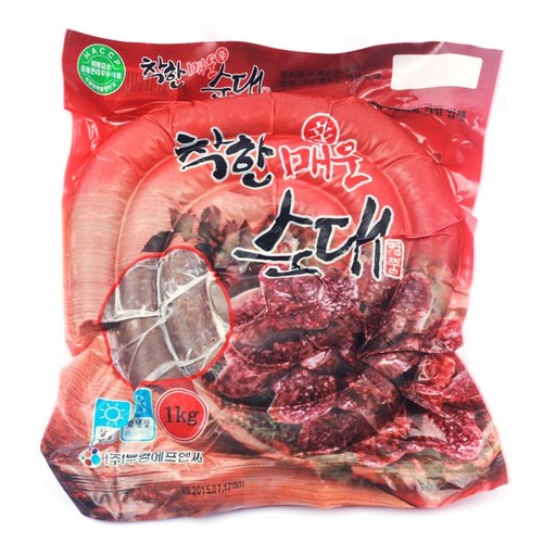 오다셰프 오박사 땡초 찰 순대 1kg, 1개 - 찰순대 추천