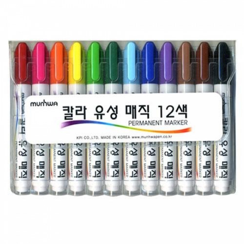 문화칼라유성매직12색세트