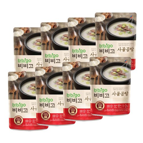 비비고 사골곰탕, 500g, 8개 - 갈비탕 추천