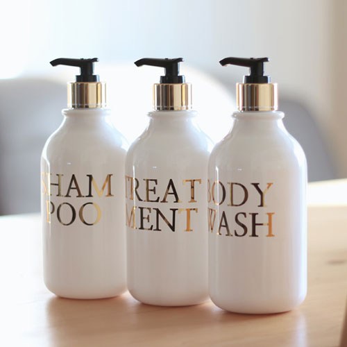 로맨틱노벰버 골드 욕실 디스펜서 3종 세트, 1세트