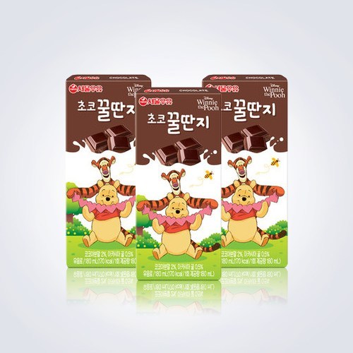 서울우유 초코꿀딴지 180ml, 24팩 - 초코음료 추천