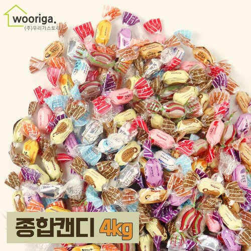 우리가스토리 GG 종합 캔디 사탕 대용량사탕, 4kg, 1개