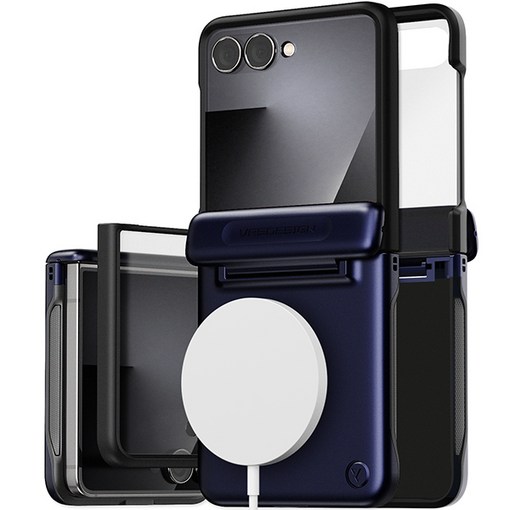 베루스 테라가드 모던 헤일로 자동 힌지 보호 맥세이프 휴대폰 케이스