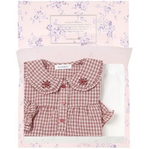 PK 클래식체크상하세트 34A7067208 백일돌출산선물