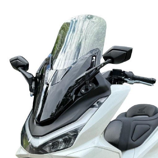 PCX 25 26 베이비포르자 미러킷세트 사이드미러 스크린, 유광블랙