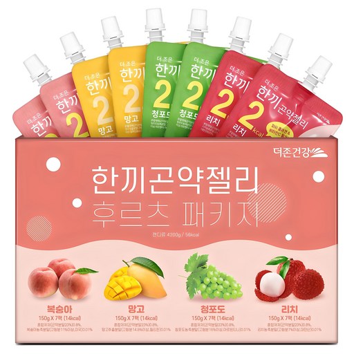 더존건강 한끼곤약젤리 4종 세트 28개입