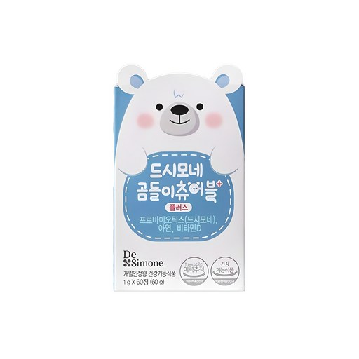 드시모네 곰돌이 츄어블 플러스 유아유산균
