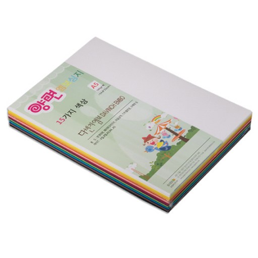 다빈치엠보 15색 180g 혼합 100매 A5 양면 펠트 엠보스지