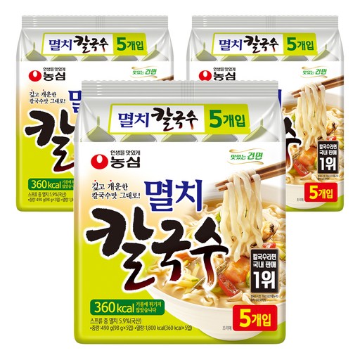농심 멸치칼국수