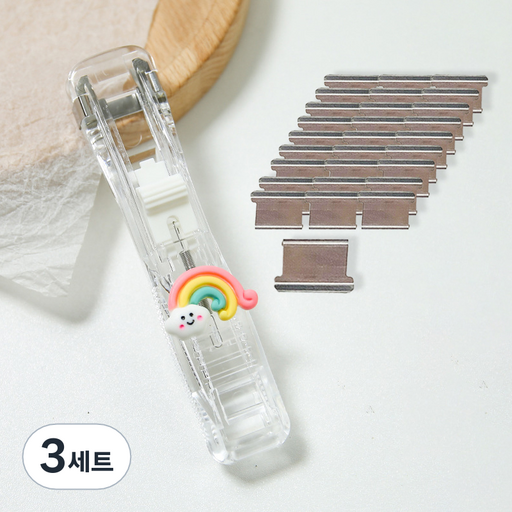 씨티컴퍼니 클립퍼 무지개 + 핀 50p 세트