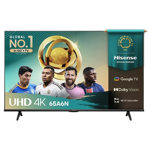 HISENSE 4K UHD LED 스마트TV, 165cm(65인치), 65A6N, 스탠드형, 방문설치