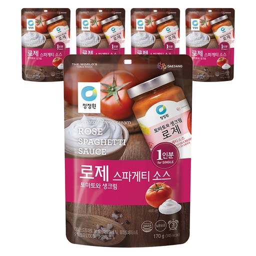 청정원 로제 스파게티소스 싱글파우치
