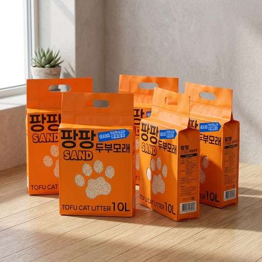 팡팡샌드 가는 입자 고양이 두부 모래 1.5mm