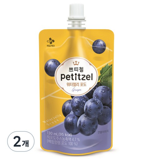 쁘띠첼 워터젤리 포도 130ml
