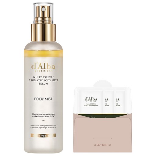 달바 화이트 트러플 아로마틱 바디 미스트 세럼 180ml + 밸런싱 비건 젤 클렌저 3ml x 3p