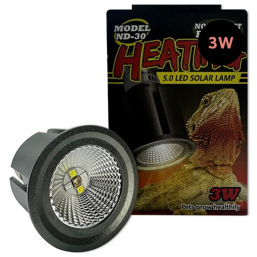 노모이펫 ND-30 파충류용 렙타일 LED 썬라이트 램프 UVB 5.0 3W