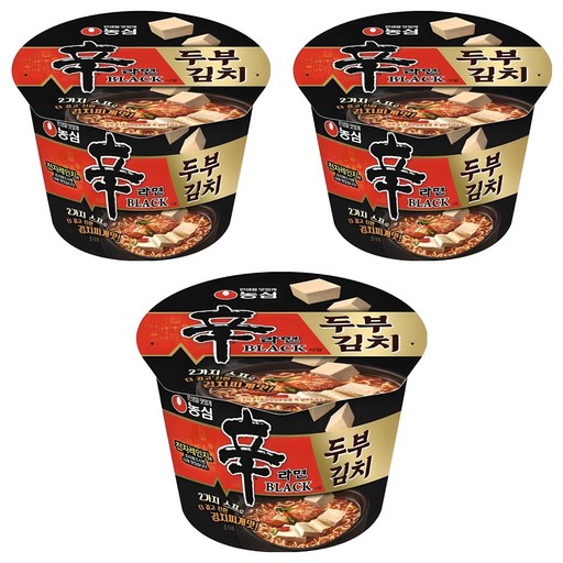 신라면 블랙 사발 두부김치 94g