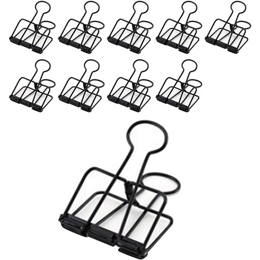 마켓A 금속 컬러 클립 집게 블랙