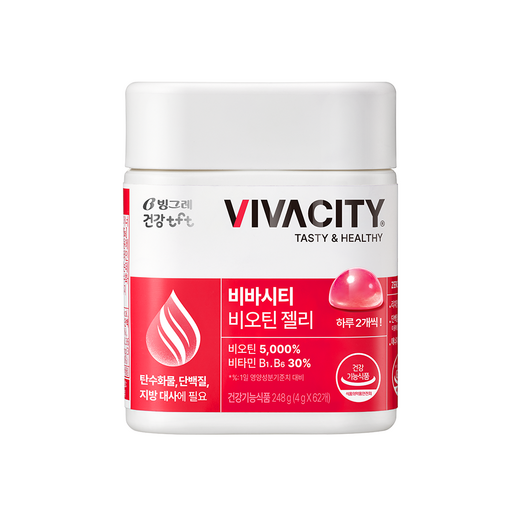 비바시티 빙그레 건강tft 비오틴 구미젤리 리치맛 248g
