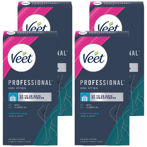 veet 프로페셔널 바디 왁스 스트립 민감성 피부용 20매