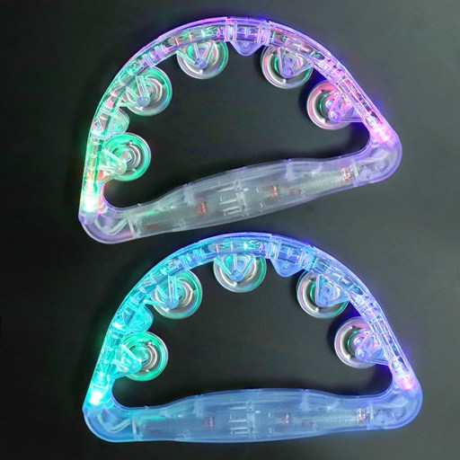 비에이비오 LED 대형 발광 탬버린 22 x 13.5 cm