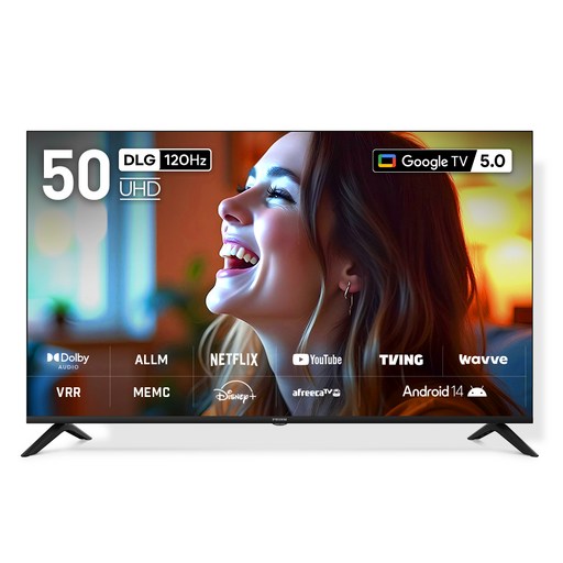 프리즘코리아 4K UHD 구글 5.0 AI DLG 120Hz 스마트TV
