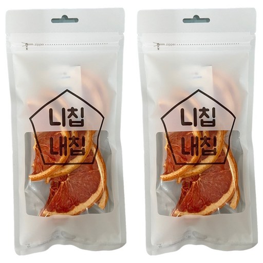 바삭하게 말린 건조자몽 반절컷