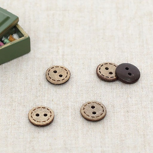 해피베어스 스텔라 스티치 나무단추 13mm