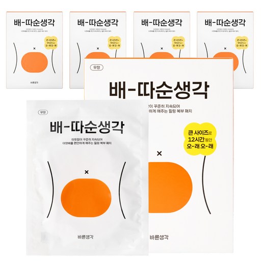 바른생각 파스형 배 따순 생각 핫팩 5p