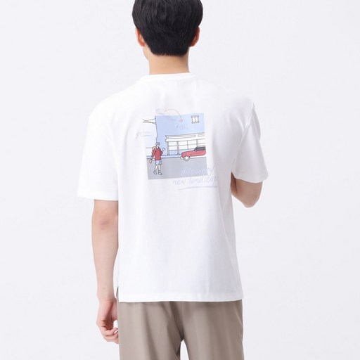 마인드브릿지 CP스판 박상혁 백포인트 오버핏 티셔츠 MUTS3164