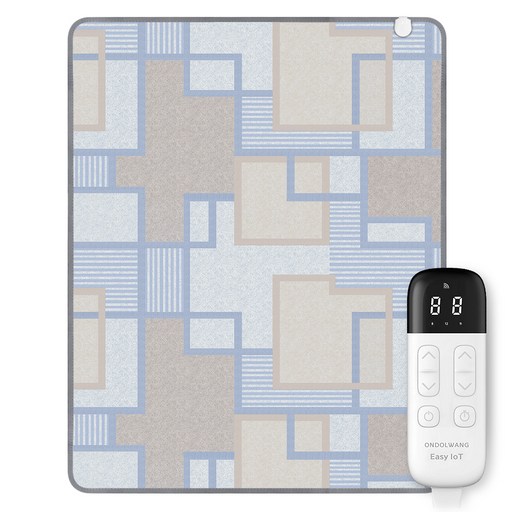 온돌왕 한일메디칼 IoT 탄소 모노륨매트 전기장판 유니크블루 CEL-410W