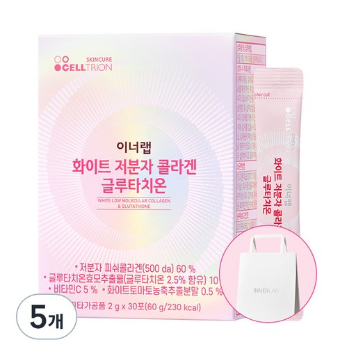 이너랩 화이트 저분자 콜라겐 글루타치온 + 쇼핑백