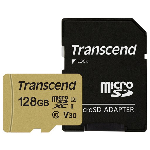 트랜센드 마이크로SD카드 MLC 메모리카드 TS128GUSD500S