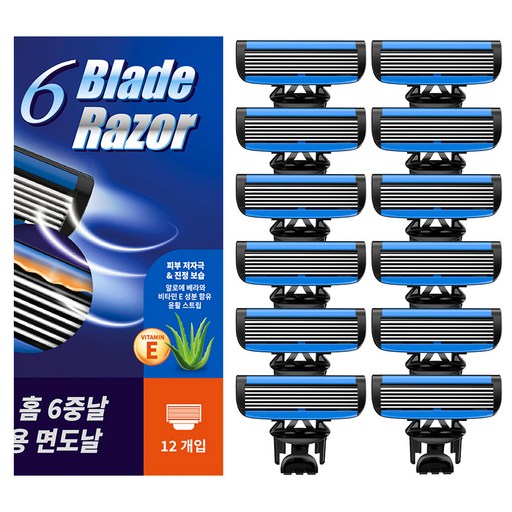 코멧 홈 6중날 리필용 면도날