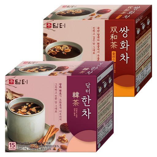 담터 한차 15g 15p + 쌍화차 플러스 15g 15p