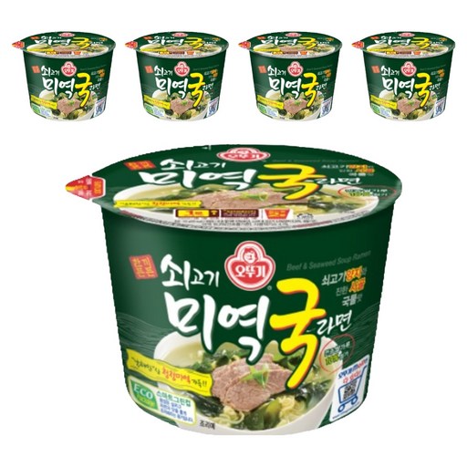 오뚜기 쇠고기 미역국라면 용기 100g