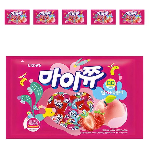 마이쮸 츄잉캔디 딸기 복숭아
